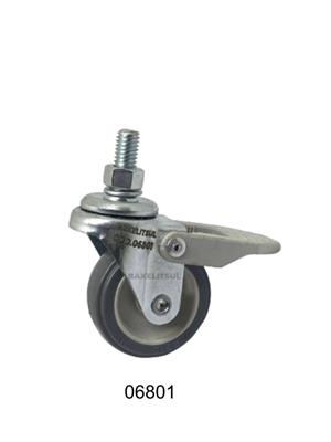 RODÍZIO GIRATÓRIO ROSCA LINHA LEVE TRAVA 25 A 125KGF PV-GRLLT 02524 