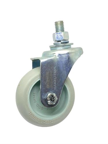 RODÍZIO FIXO ROSCA LINHA LEVE 40KGF TP-FRLL 07168 