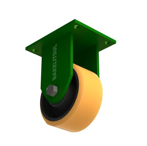 RODÍZIO FIXO PLACA LINHA PESADA 1000 A 1400KGF FFPU-FPLP 10812 