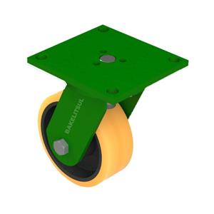 RODÍZIO GIRATÓRIO PLACA LINHA MÉDIA REFORÇADA 350 A 730KGF FFPU-GPLMR 00285 