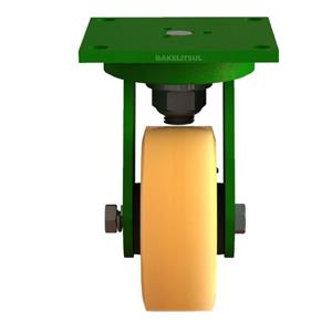 RODÍZIO GIRATÓRIO PLACA LINHA MÉDIA REFORÇADA 350 A 730KGF FFPU-GPLMR 00285 